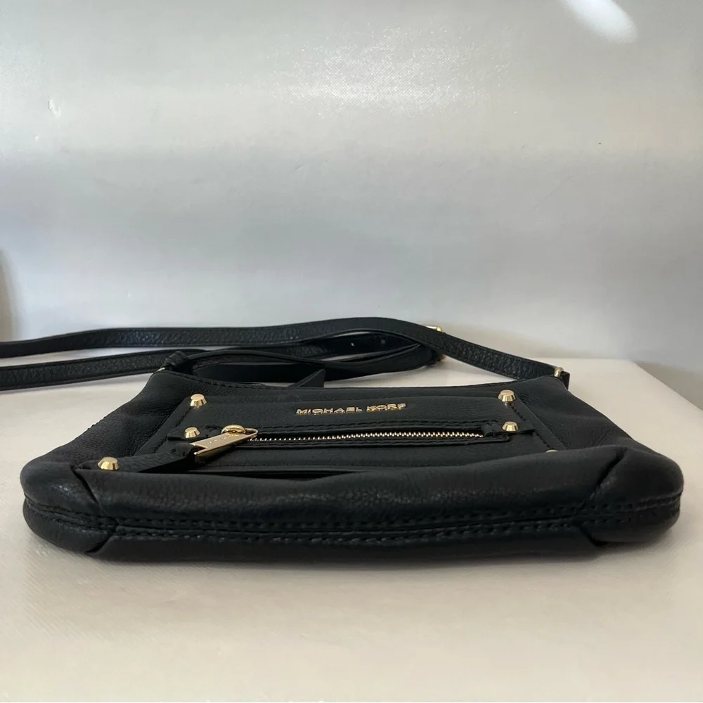 Michael Kors Black Leather Crossbody Bag